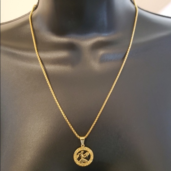 Virgo Zodiac Sign Gold Filled 18” Long Nec… - Picture 2 of 4